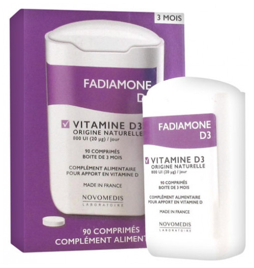 Laboratoire Novomedis Fadiamone D3 Vitamine D3 90 Tablets Laboratoire Novomedis Fadiamone D3 Vitamine D3 90 Tablets