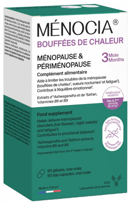 Laboratoire CCD Ménocia Bouffées de Chaleur 90 Capsules