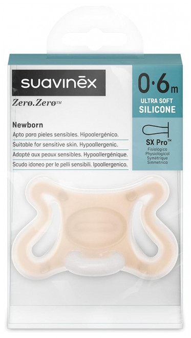 Suavinex Zero.Zero Pacifiers With Symmetrical Teat SX Pro 0 to 6 Months Suavinex Zero.Zero Pacifiers With Symmetrical Teat SX Pro 0 to 6 Months