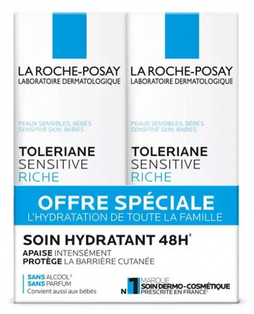 La Roche-Posay Tolériane Sensitive Riche Lot 2 x 40 ml