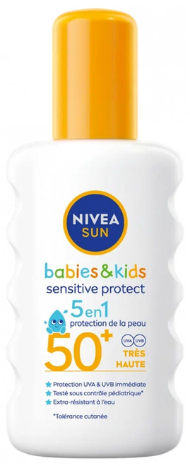 Nivea Sun Sensitive Protect Babies & Kids Spray SPF50+ 200 ml Nivea Sun Sensitive Protect Babies & Kids Spray SPF50+ 200 ml