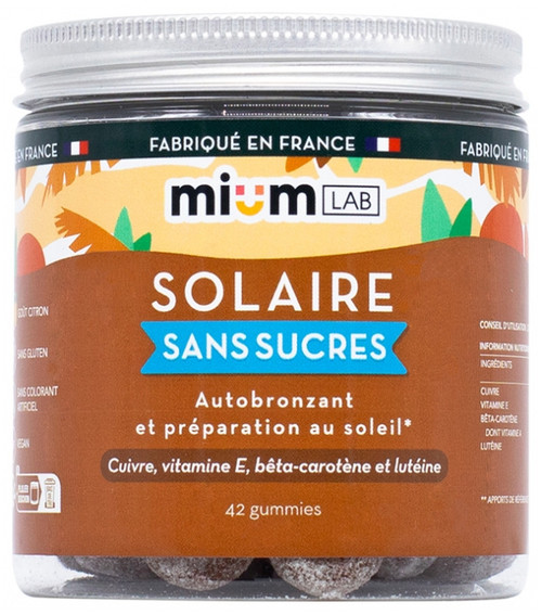 Mium Lab Solaire Sans Sucres 42 Gummies