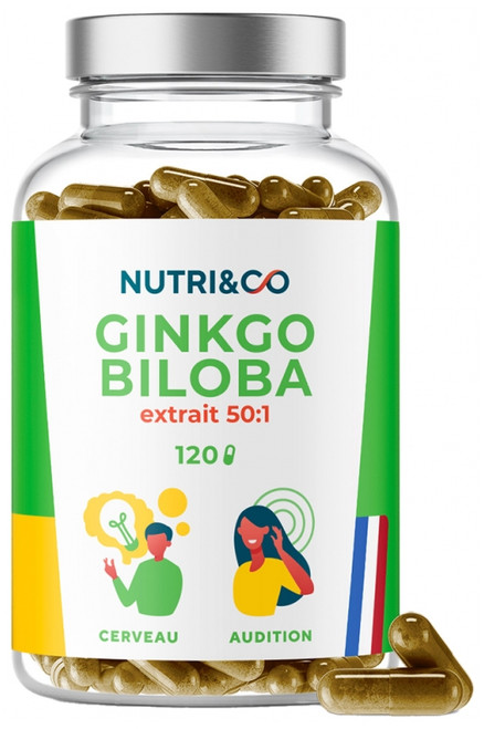 Nutri&CoNutri& Co Ginkgo Biloba 120 Capsules Nutri&CoNutri& Co Ginkgo Biloba 120 Capsules