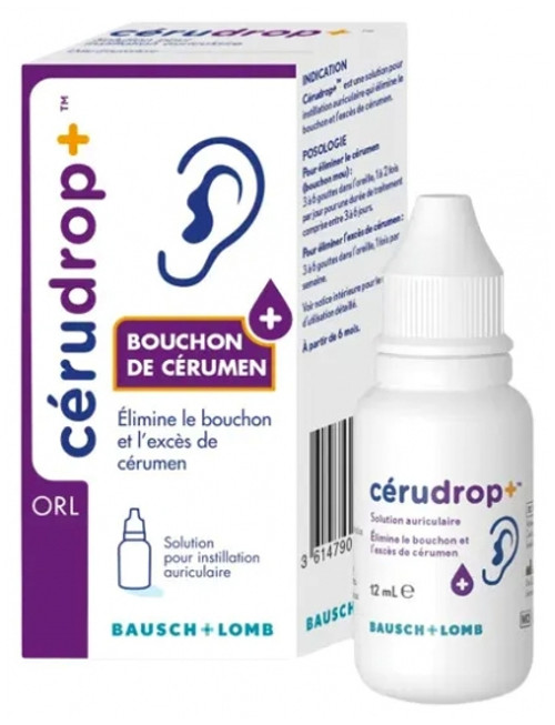 Bausch + Lomb Cerudrop Earwax Remover 12 ml
