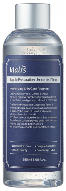 Klairs Supple Preparation Unscented Toner 180 ml