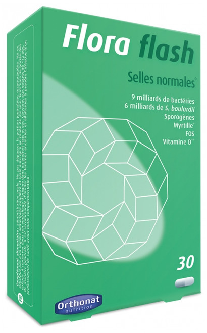 Orthonat Flora Flash Normal Stools 30 Capsules