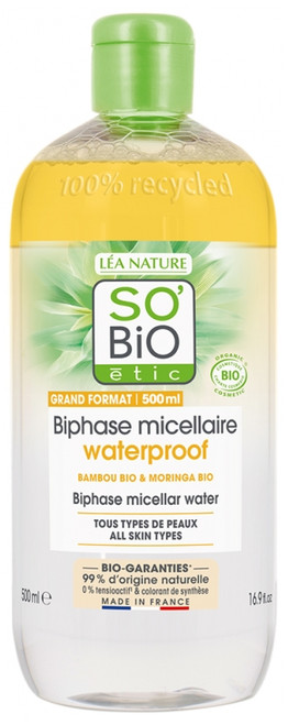 Léa Nature SO BIO étic Biphase Micellaire Waterproof Bio 500 ml Léa Nature SO BIO étic Biphase Micellaire Waterproof Bio 500 ml
