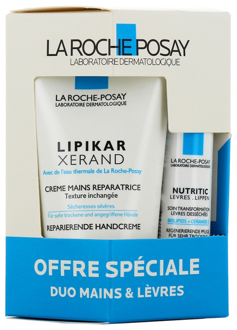 La Roche-Posay Lipikar Xerand Hand Cream 50 ml + Nutritic Lip 4.7 ml Special Offer La Roche-Posay Lipikar Xerand Hand Cream 50 ml + Nutritic Lip 4.7 ml Special Offer