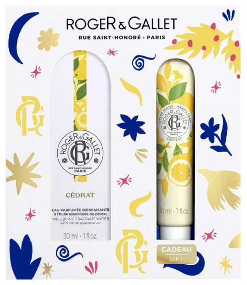 Roger & Gallet Cédrat Coffret Eau Parfumée Bienfaisante 30 ml + Crème Mains 30 ml Offert Roger & Gallet Cédrat Coffret Eau Parfumée Bienfaisante 30 ml + Crème Mains 30 ml Offert