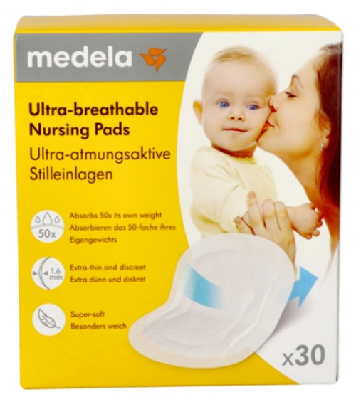 Medela 30 Ultra-breathable Nursing Pads Medela 30 Ultra-breathable Nursing Pads