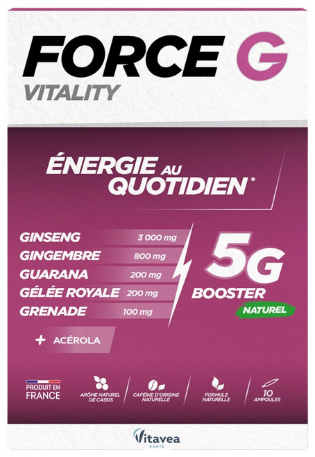 Vitavea Force G Vitality Énergie au Quotidien 10 Ampoules Vitavea Force G Vitality Énergie au Quotidien 10 Ampoules