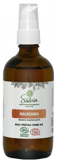 Salvia Nutrition Organic Macadamia Virgin Vegetable Oil 100 ml Salvia Nutrition Organic Macadamia Virgin Vegetable Oil 100 ml