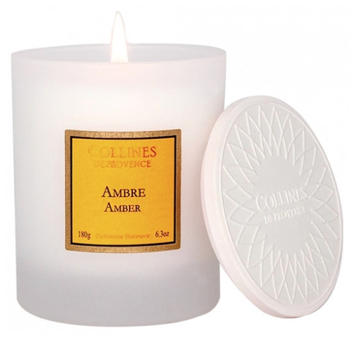 Collines de Provence Les Naturelles Scented Candle 180 g - Scent: Amber