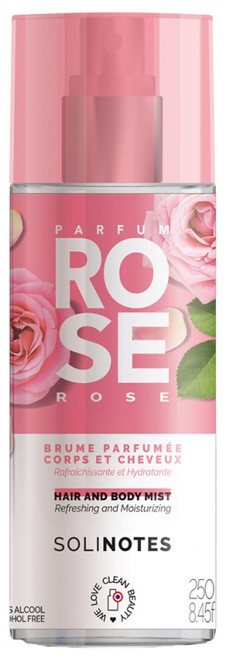 Solinotes Scented Body and Hair Mist 250 ml - Scent: Rose Solinotes Scented Body and Hair Mist 250 ml - Scent: Rose