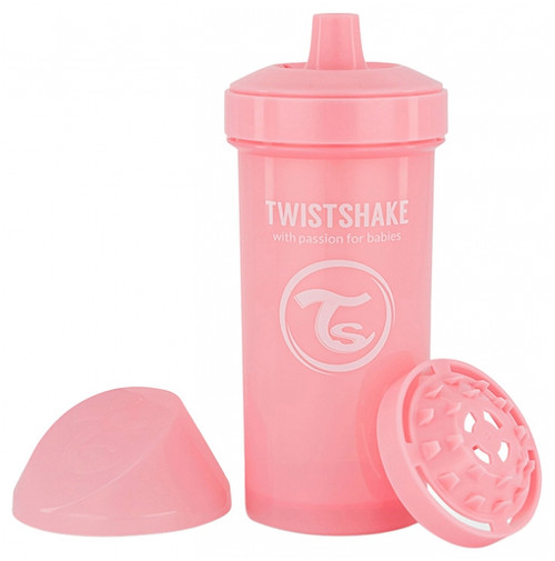 Twistshake Kid Cup Learning Cup 360 ml 12 Months and up - Colour: Pastel Pink Twistshake Kid Cup Learning Cup 360 ml 12 Months and up - Colour: Pastel Pink