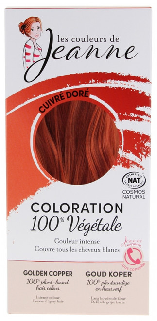 Les couleurs de Jeanne 100% Organic Plant Haircolor - Colour: Golden copper