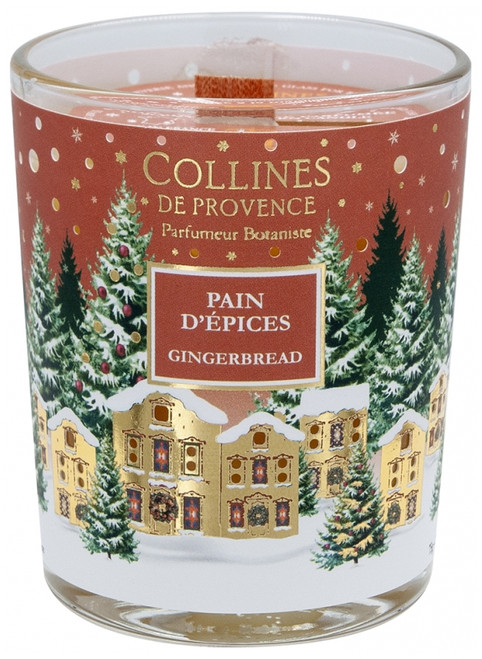 Collines de Provence Christmas Candle 75 g - Scent: Gingerbread