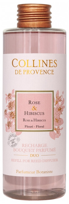 Collines de Provence Refill Bouquet Parfumé Duo 200 ml - Scent: Rose & Hibiscus Collines de Provence Refill Bouquet Parfumé Duo 200 ml - Scent: Rose & Hibiscus