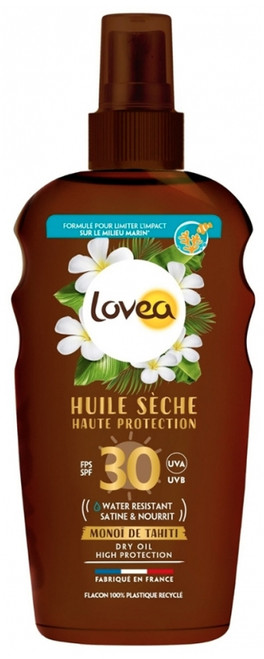 Lovea Huile Sèche Monoï de Tahiti Haute Protection SPF30 150 ml