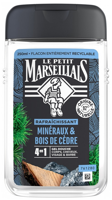 Le Petit Marseillais Refreshing Shower Gel 4in1 Minerals & Cedarwood 250 ml
