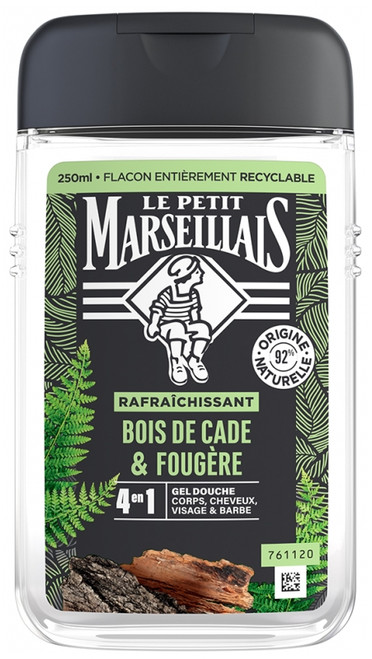 Le Petit Marseillais Refreshing Shower Gel 4in1 Bois de Cade & Fougère 250 ml