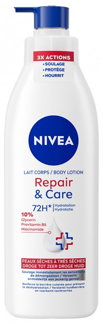 Nivea Repair & Care Lait Corps 72H 10% Glycerin 250 ml
