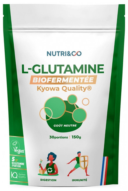 Nutri&CoNutri& Co L-Glutamine Biofermented Neutral Taste 150 g Nutri&CoNutri& Co L-Glutamine Biofermented Neutral Taste 150 g