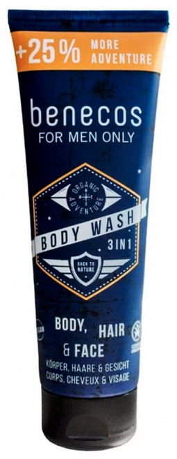Benecos For Men Only Organic 3in1 Shower Gel 250 ml