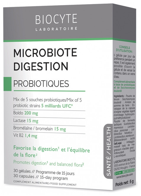 Biocyte Microbiote Digestion 30 Capsules Biocyte Microbiote Digestion 30 Capsules