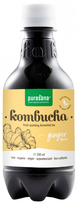 Purasana Organic Ginger Kombucha 330 ml