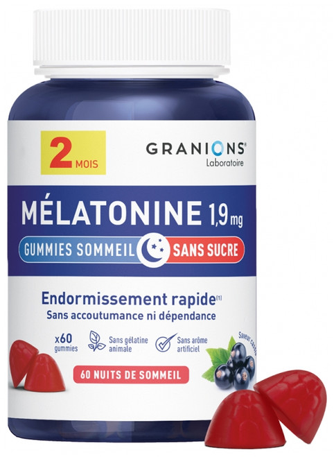 Granions Melatonin 1.9 mg 60 Gummies