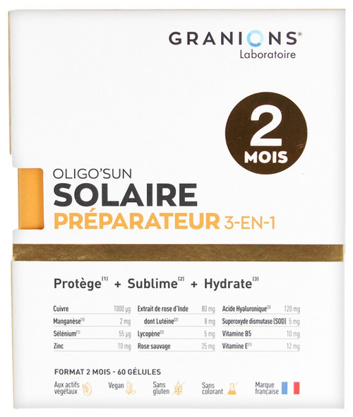 Granions Oligo'Sun Sun Care 3in1 60 Capsules