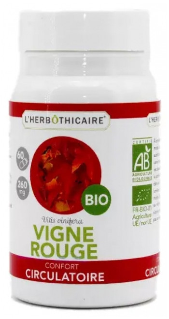 L'Herbôthicaire Vigne Rouge Bio 180 Capsules