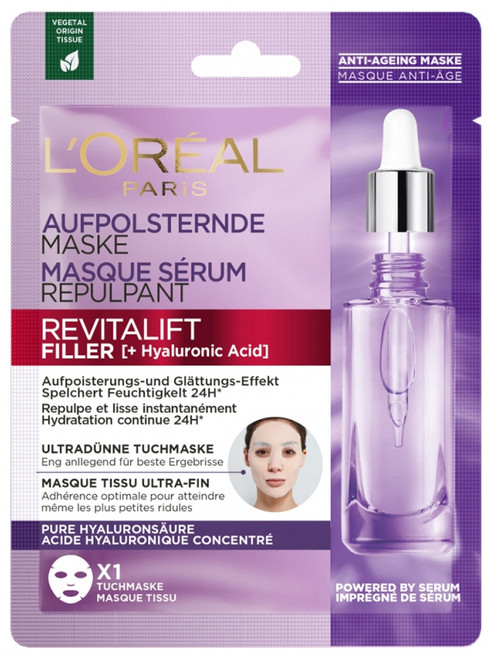 L'Oréal Paris Revitalift Filler Masque Tissu Sérum Repulpant 28 g