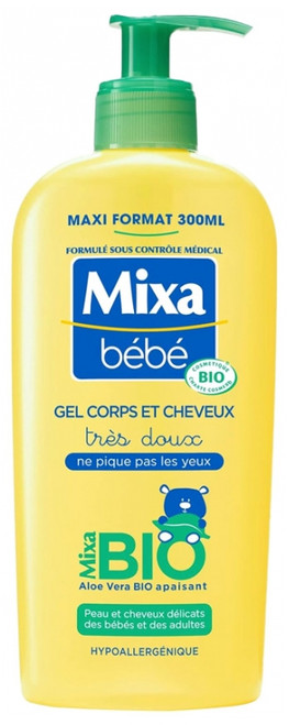 Mixa Bébé Organic Aloe Vera Hair and Body Gel 300 ml Mixa Bébé Organic Aloe Vera Hair and Body Gel 300 ml