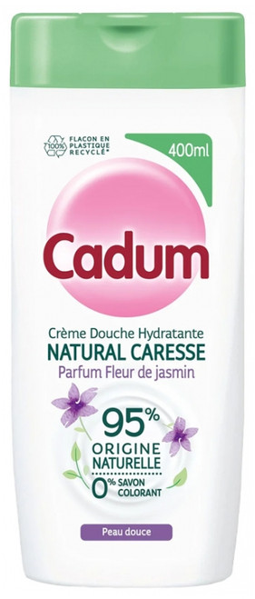 Cadum Natural Caresse Moisturizing Shower Cream Jasmine Flower 400 ml Cadum Natural Caresse Moisturizing Shower Cream Jasmine Flower 400 ml