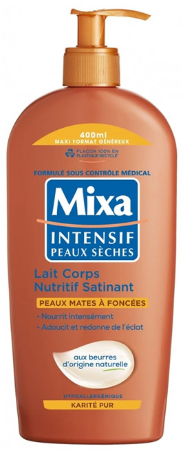 Mixa Satin Nourishing Body Milk 400 ml Mixa Satin Nourishing Body Milk 400 ml