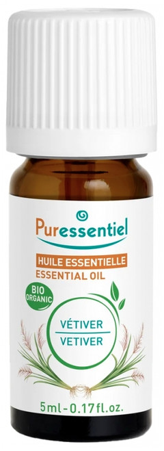 Puressentiel Essential Oils Vetiver (Chrysopogon Zizanioides) Organic 5 ml