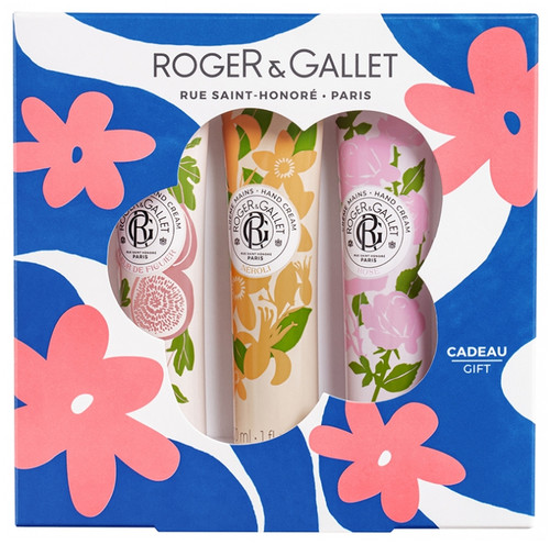 Roger & Gallet Trio Hand Creams Fig Blossom Neroli and Rose 3 x 30 ml