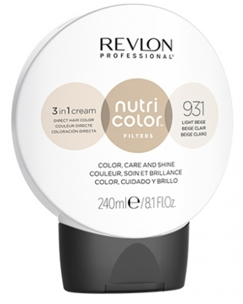 Revlon ProfessionalRevlon NutriColor Filter Beige Clair 931 240ml Revlon ProfessionalRevlon NutriColor Filter Beige Clair 931 240ml