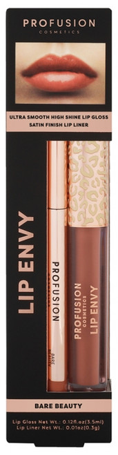Profusion Cosmetics Lip Envy Duo Lips Gloss & Liner - Colour: Bare Beauty