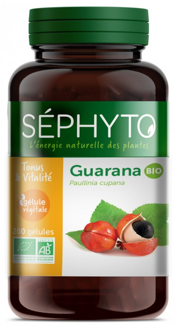 Séphyto Tonus & Vitality Guarana Organic 200 Capsules