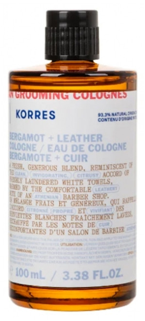 Korres Athenian Grooming Eau de Cologne Bergamot + Cuir 100 ml Korres Athenian Grooming Eau de Cologne Bergamot + Cuir 100 ml