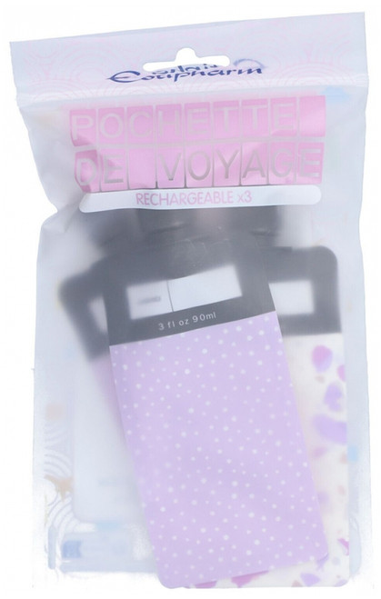 Estipharm 3-Piece Refillable Travel Pouch 90 ml