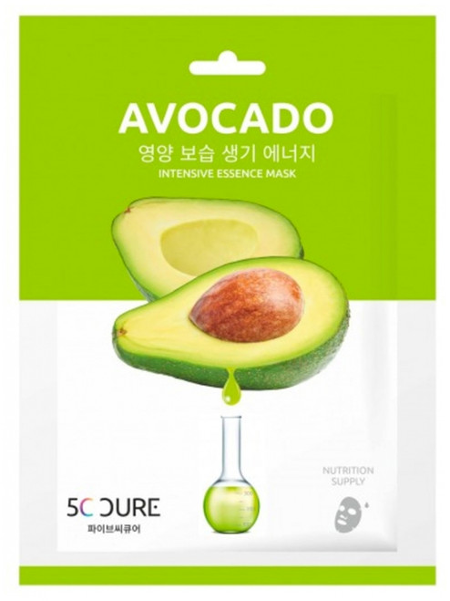 Jkosmec 5C Cure Essence Intensive Avocado Fabric Mask 25 ml