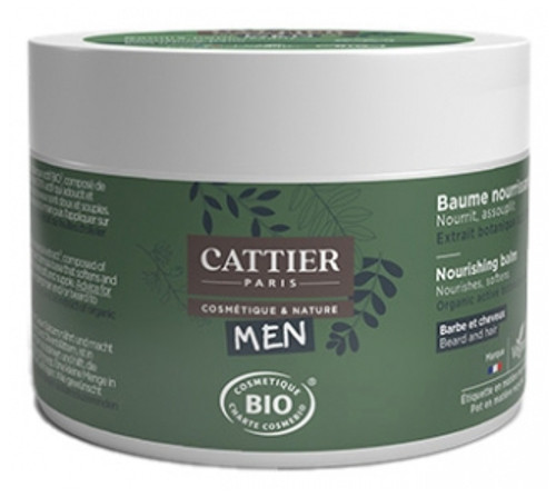 Cattier Men Nourishing Organic Hair and Beard Balm 90 g