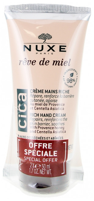 Nuxe Rêve de Miel Cica Crème Mains Riche Set of 2 x 50 ml