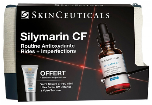 SkinCeuticals Silymarin CF 30 ml + Protect Ultra Facial UV Defense Sunscreen SPF50 15 ml Free