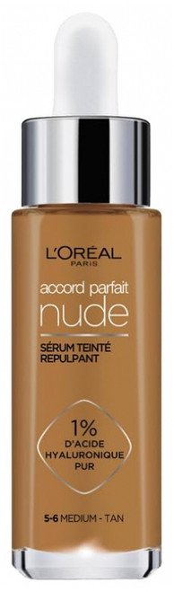 L'Oréal Paris Accord Parfait Nude Plumping Tinted Serum 30 ml - Colour: 5-6 Medium Tan
