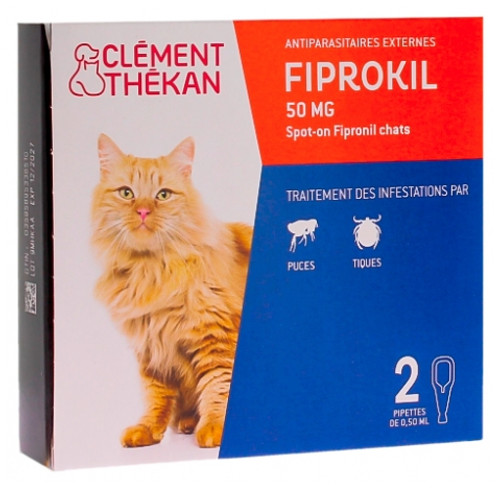 Clément Thékan Fiprokil 50 mg Cat 2 Pipettes